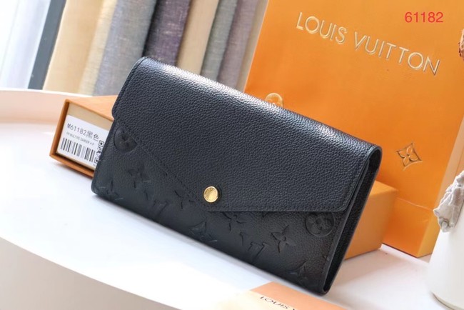 Louis Vuitton Original Monogram Empreinte Wallet M61182 black