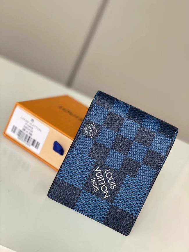 Louis vuitton Monogram Canvas Wallet N60434 blue