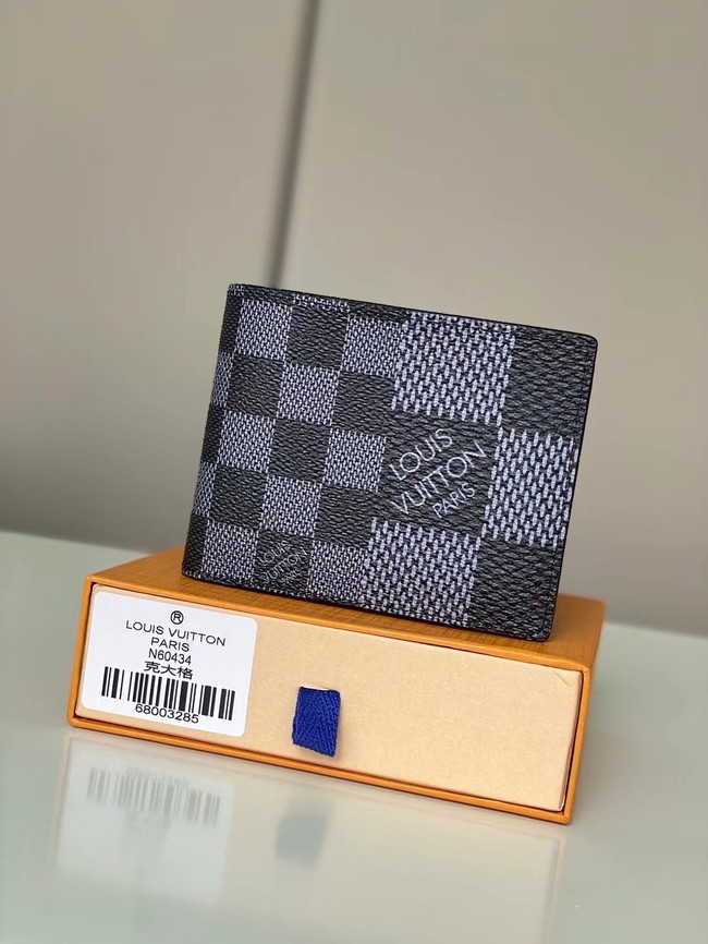 Louis vuitton Monogram Canvas Wallet N60434 grey