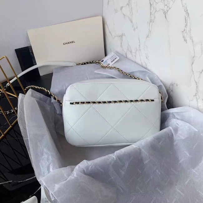 Chanel cross-body bag  AS2384 White & black