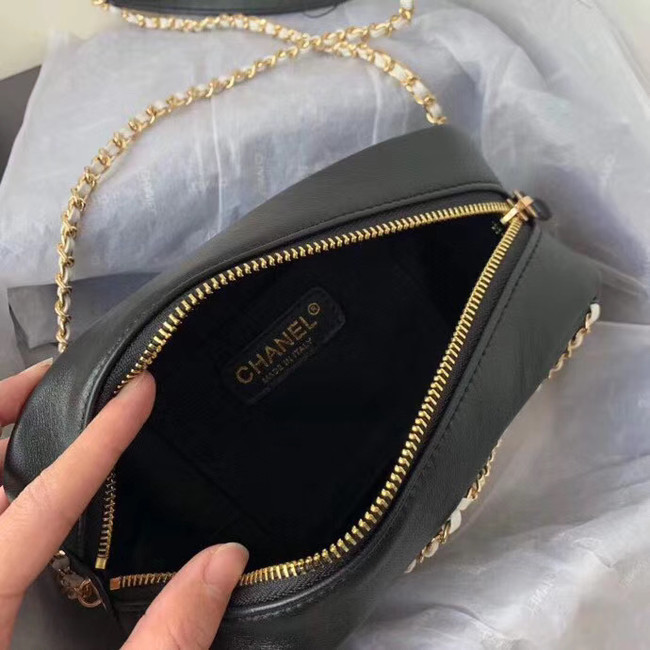 Chanel cross-body bag AS2384 black & white