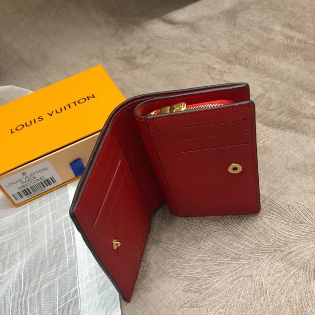 Louis Vuitton Original Monogram Empreinte CLEA WALLET M80152 red