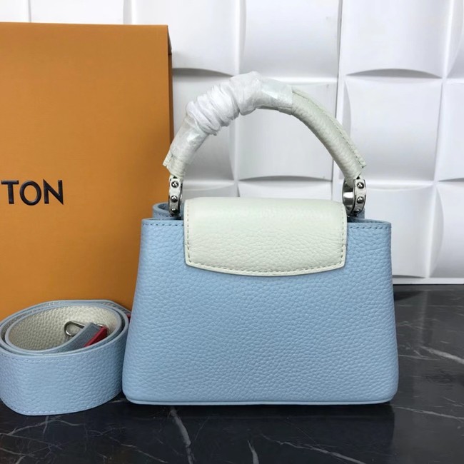 Louis Vuitton CAPUCINES PM M57519 light blue&white