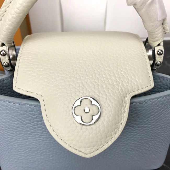 Louis Vuitton CAPUCINES PM M57519 light blue&white