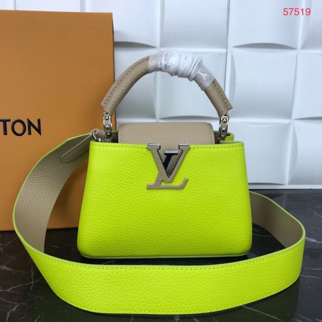 Louis Vuitton CAPUCINES PM M57519 yellow&grey