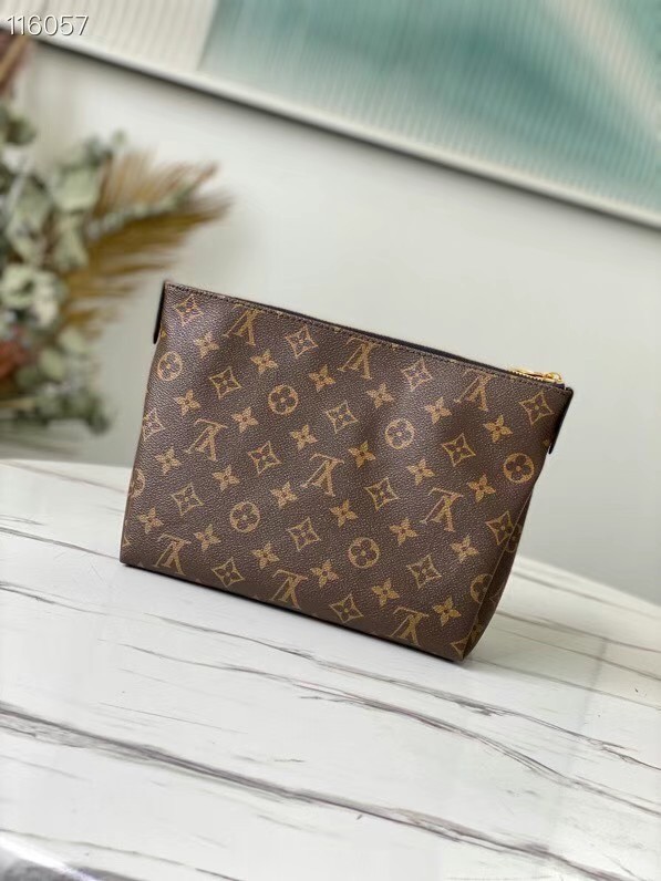 Louis Vuitton Original Monogram Canvas Zipper Clutch bag M64125 black