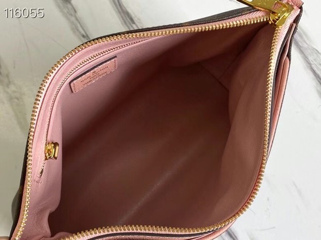 Louis Vuitton Original Monogram Canvas Zipper Clutch bag M64125 pink