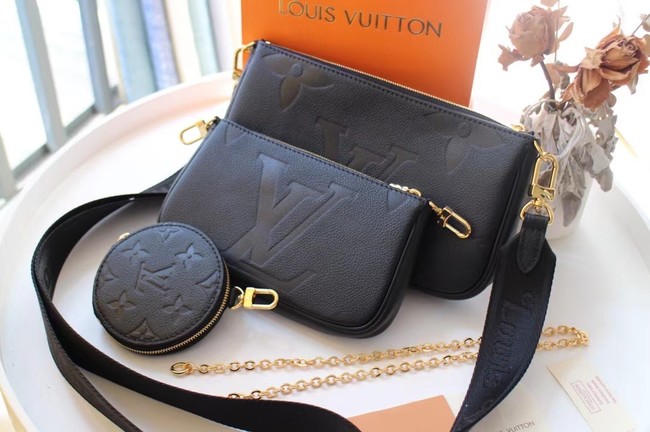 Louis Vuitton Monogram Empreinte Original Leather M44823 black