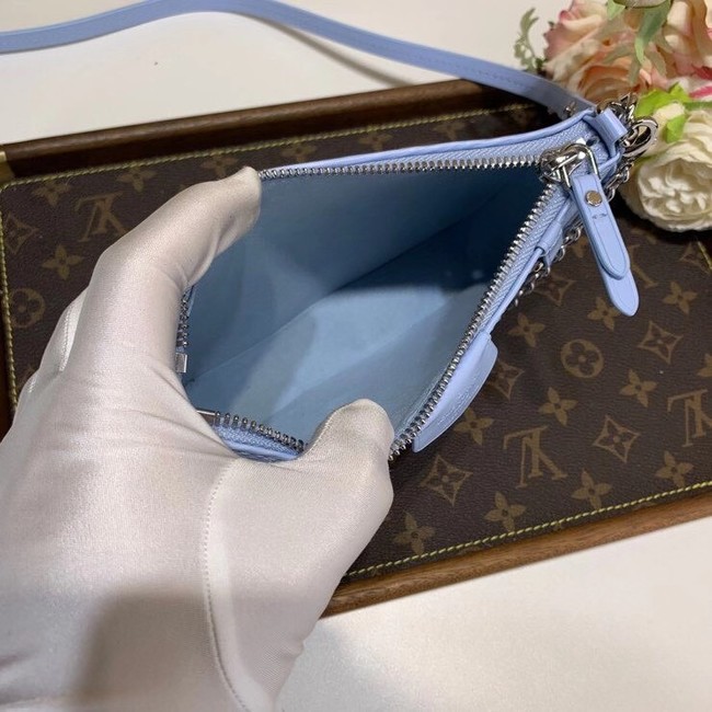 Louis vuitton Original EASY POUCH ON STRAP M80479 Bleu Celeste Blue