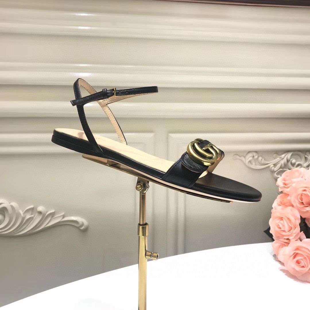 Gucci Sandals Shoes 1CM 7CM 10CM Heels GG6326 Black