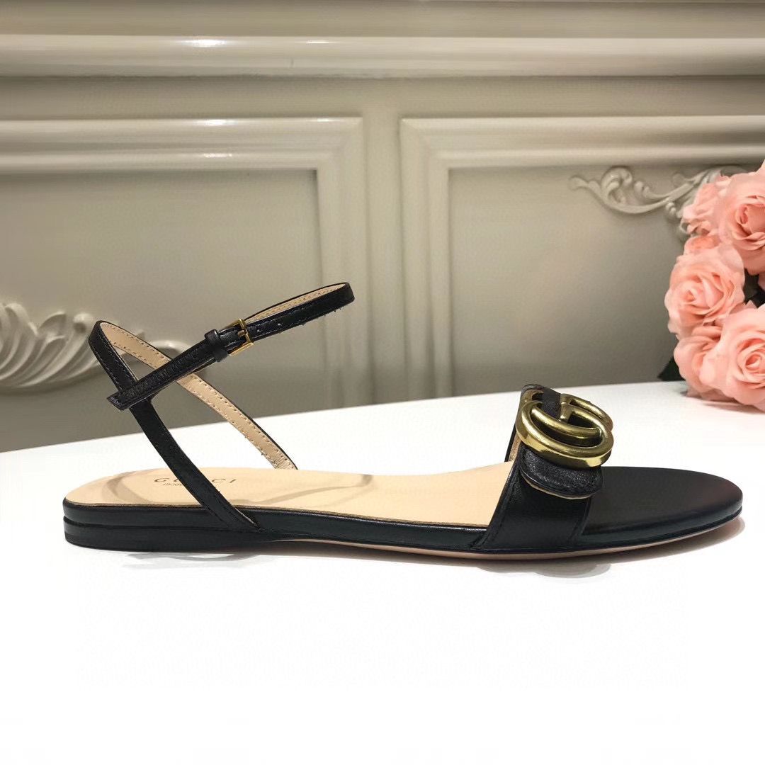 Gucci Sandals Shoes 1CM 7CM 10CM Heels GG6326 Black