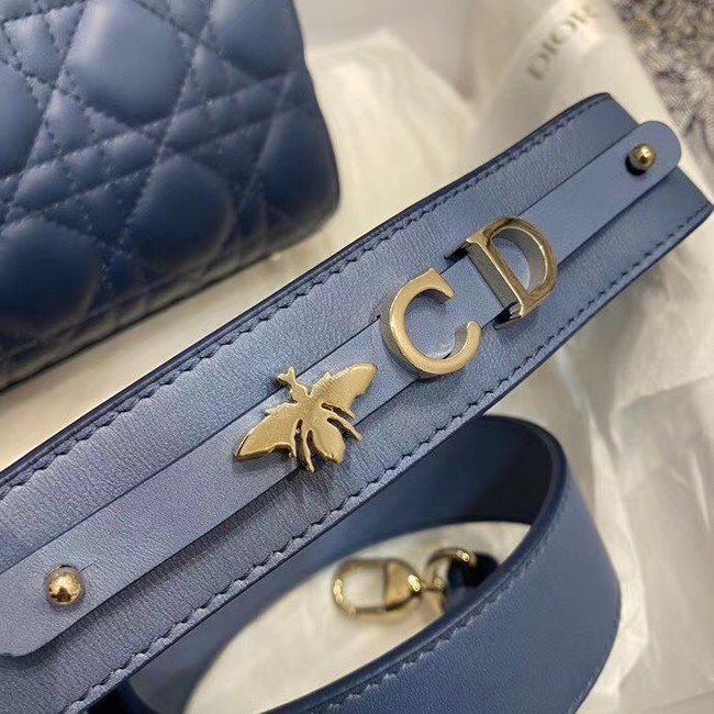 LADY DIOR MY ABCDIOR BAG Indigo Blue Gradient Cannage Lambskin M0538OS