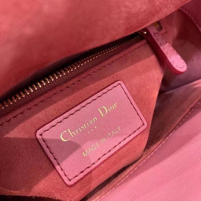 LADY DIOR MY ABCDIOR BAG Strawberry Pink Gradient Cannage Lambskin M0538OS