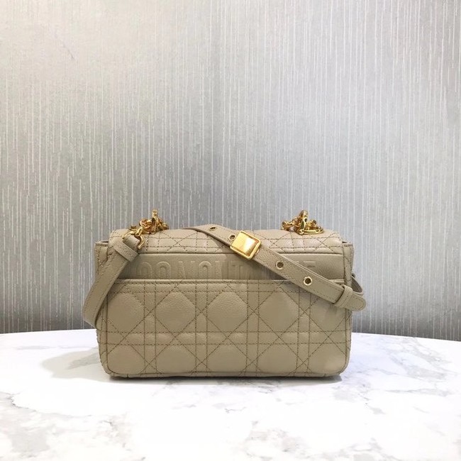 Dior SMALL DIOR CARO BAG Soft Cannage Calfskin M9241 Beige