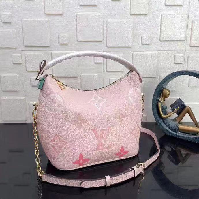 Louis Vuitton Original Leather Hobo Bag M45697 Pink