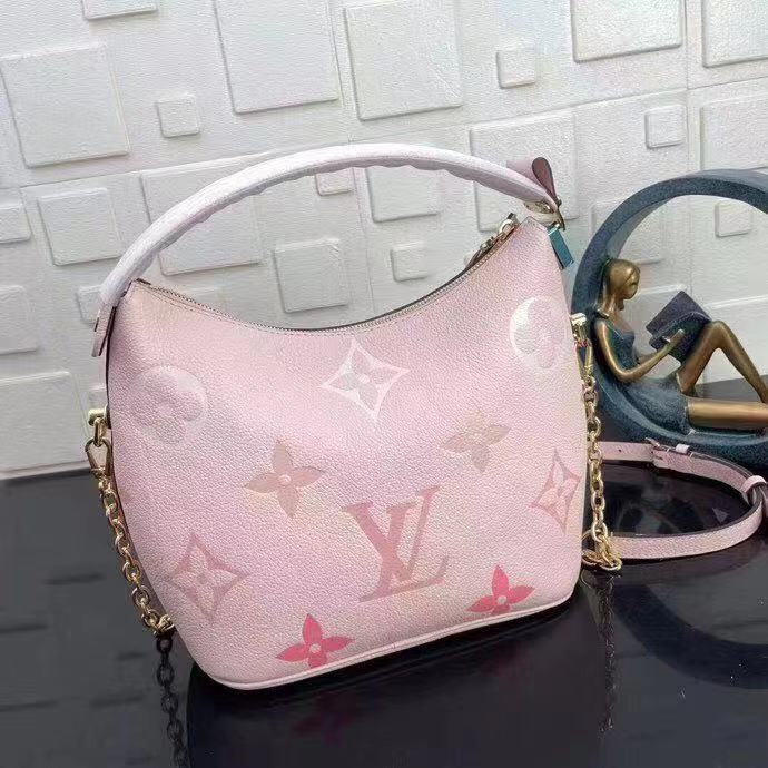 Louis Vuitton Original Leather Hobo Bag M45697 Pink