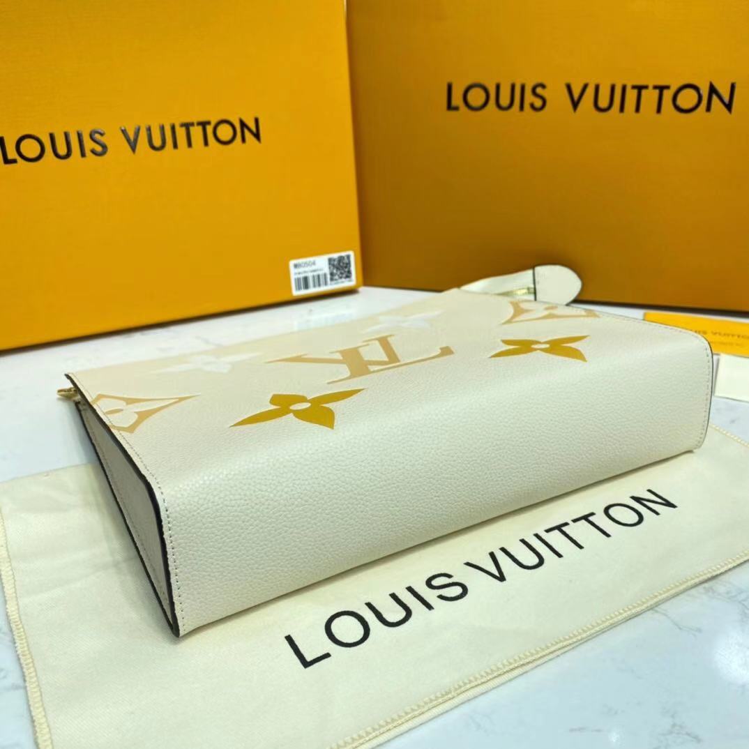 Louis Vuitton POCHETTE VOYAGE MM M80504 Cream & Saffron