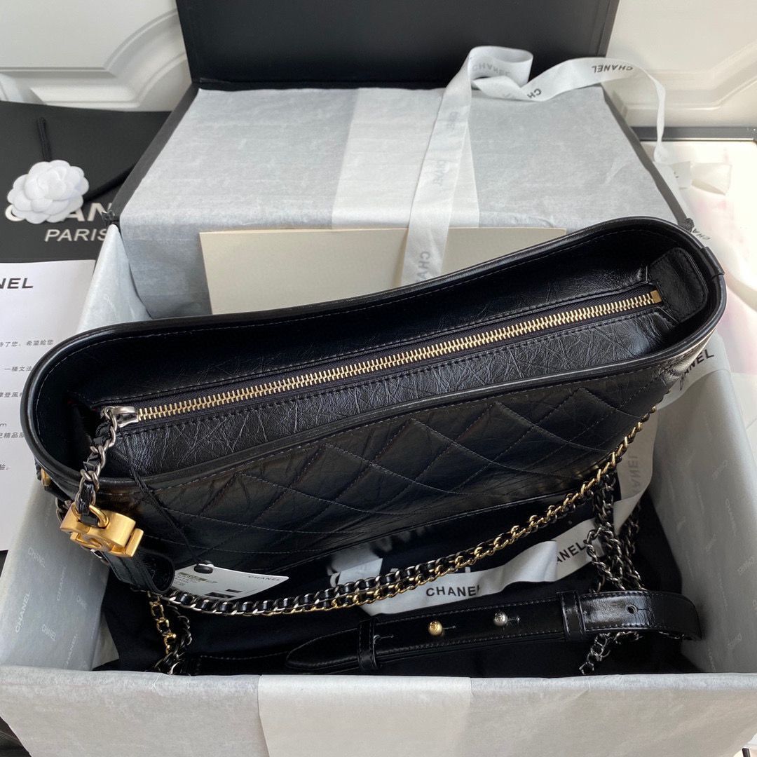 Chanel Original Leather Gabrielle Hobo Bag A93824 Black