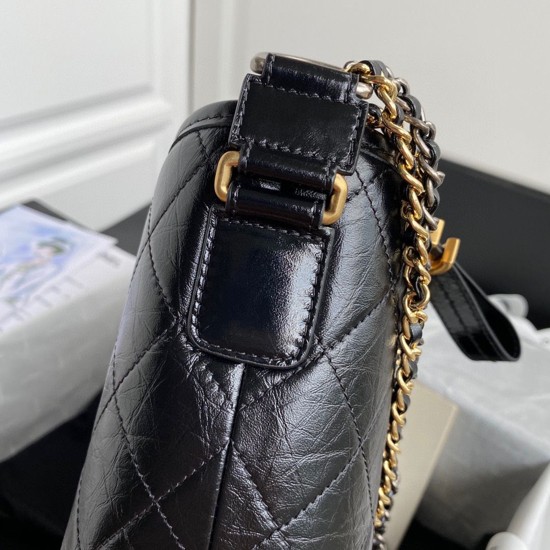 Chanel Original Leather Gabrielle Hobo Bag A93824 Black