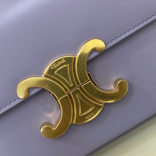 Celine TRIOMPHE SHOULDER BAG IN NATURAL CALFSKIN 194143 purple