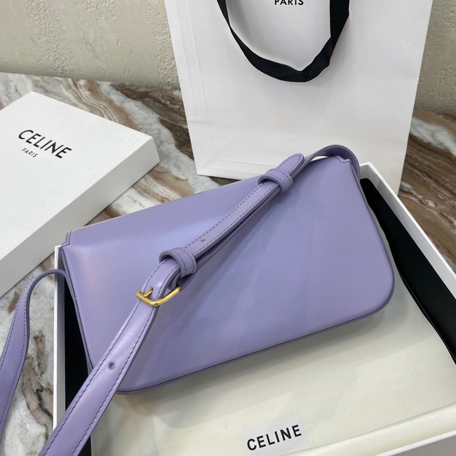 Celine TRIOMPHE SHOULDER BAG IN NATURAL CALFSKIN 194143 purple