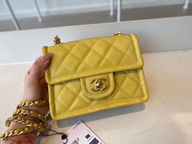 Chanel cross-body bag AS2356 yellow