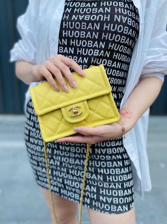 Chanel cross-body bag AS2356 yellow