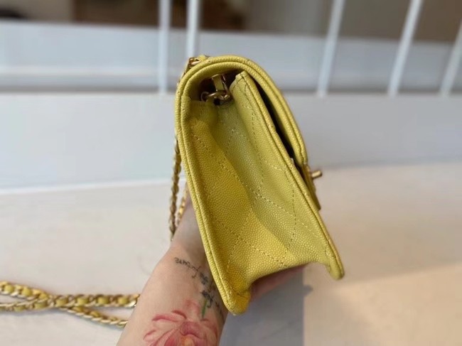 Chanel cross-body bag AS2356 yellow