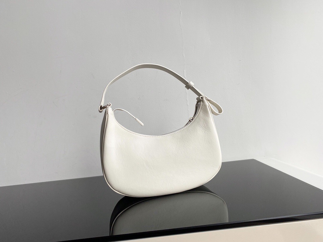 Celine AVA BAG IN TRIOMPHE CANVAS AND CALFSKIN 193952 WHITE