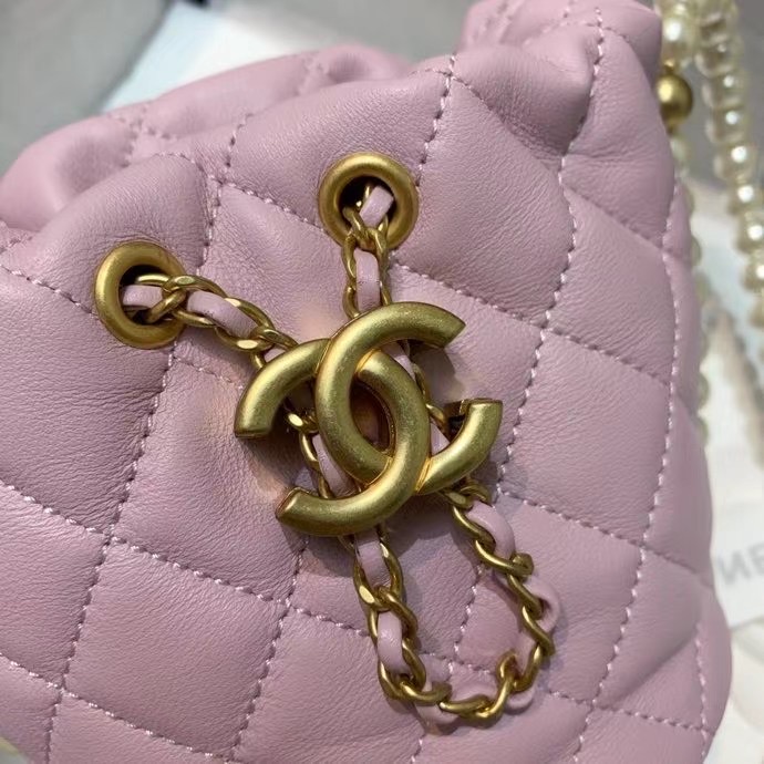 Chanel mini drawstring bag AS2529 Light Pink