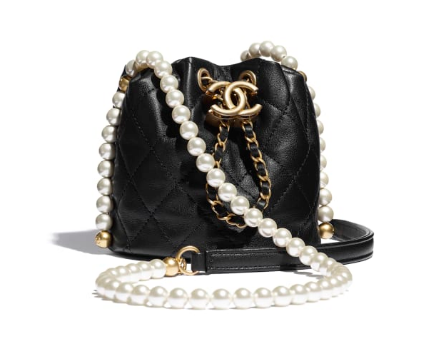 Chanel mini drawstring bag AS2529 white