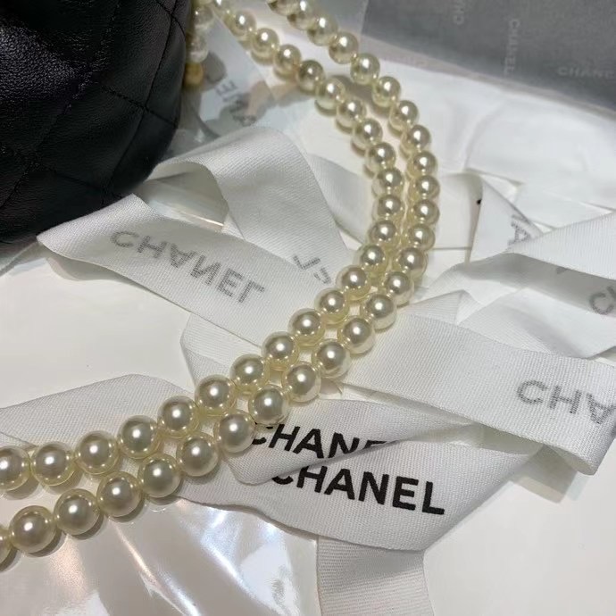 Chanel mini drawstring bag AS2529 white