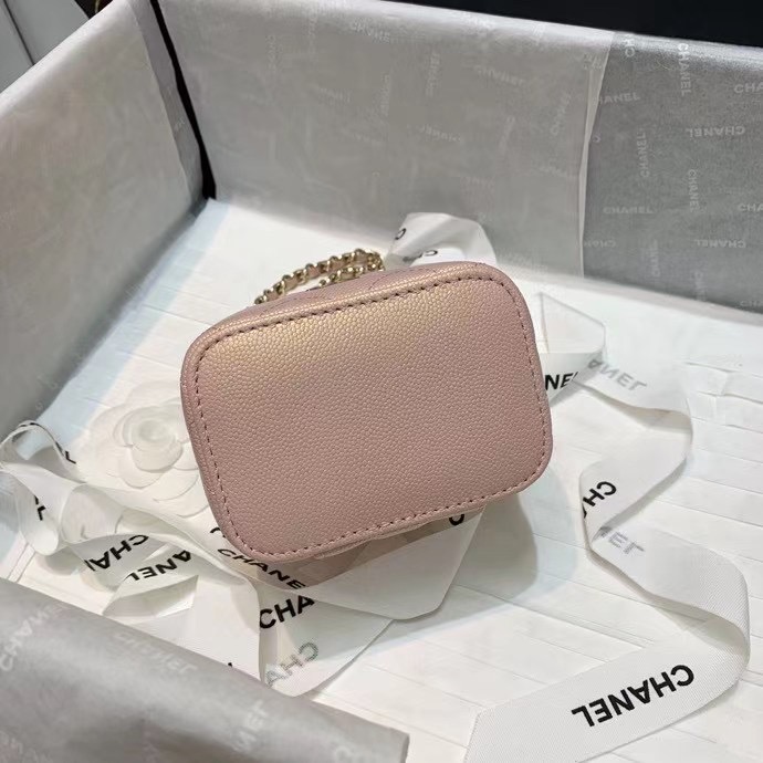 chanel small vanity with chain AP2118 pink