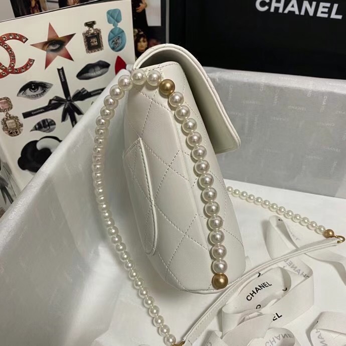 Chanel small hobo bag AS2503 white