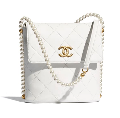 Chanel small hobo bag AS2503 white