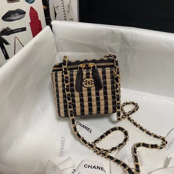 Chanel Weave Shoulder Bag AP1998 black