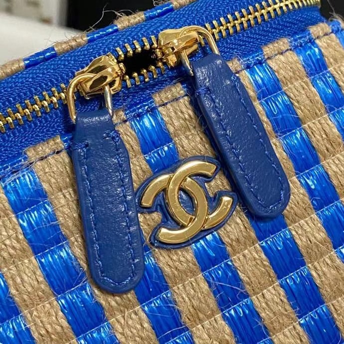 Chanel Weave Shoulder Bag AP1998 blue