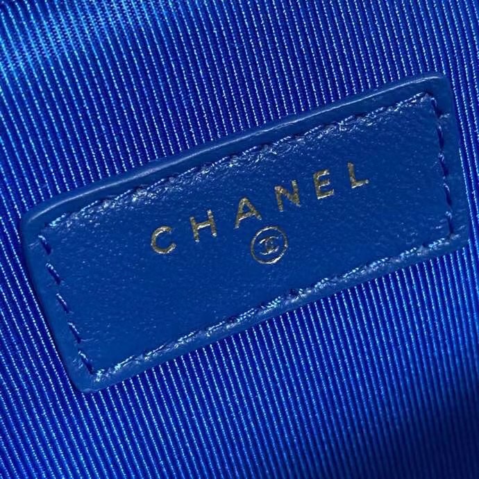 Chanel Weave Shoulder Bag AP1998 blue