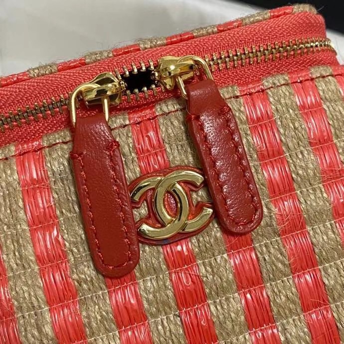 Chanel Weave Shoulder Bag AP1998 red