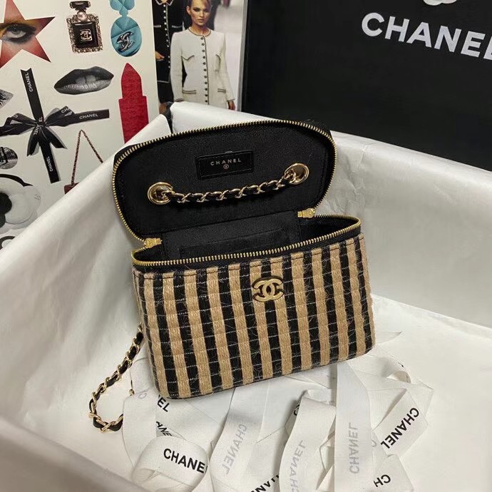 Chanel Weave Shoulder Bag AP1999 black