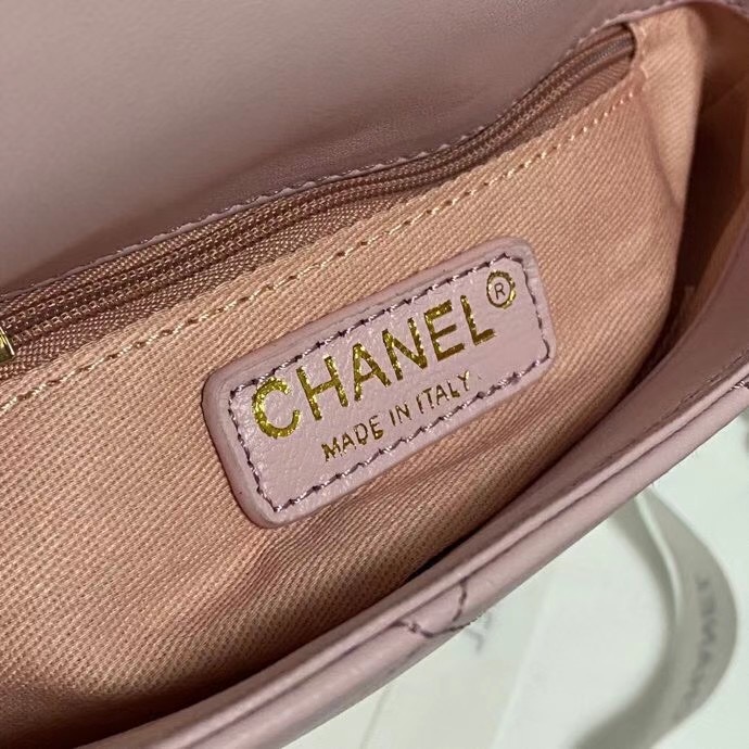 Chanel small hobo bag AS2503 light pink