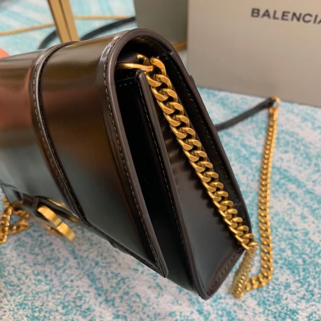 Balenciaga HOURGLASS CHAIN BAG B164497 black