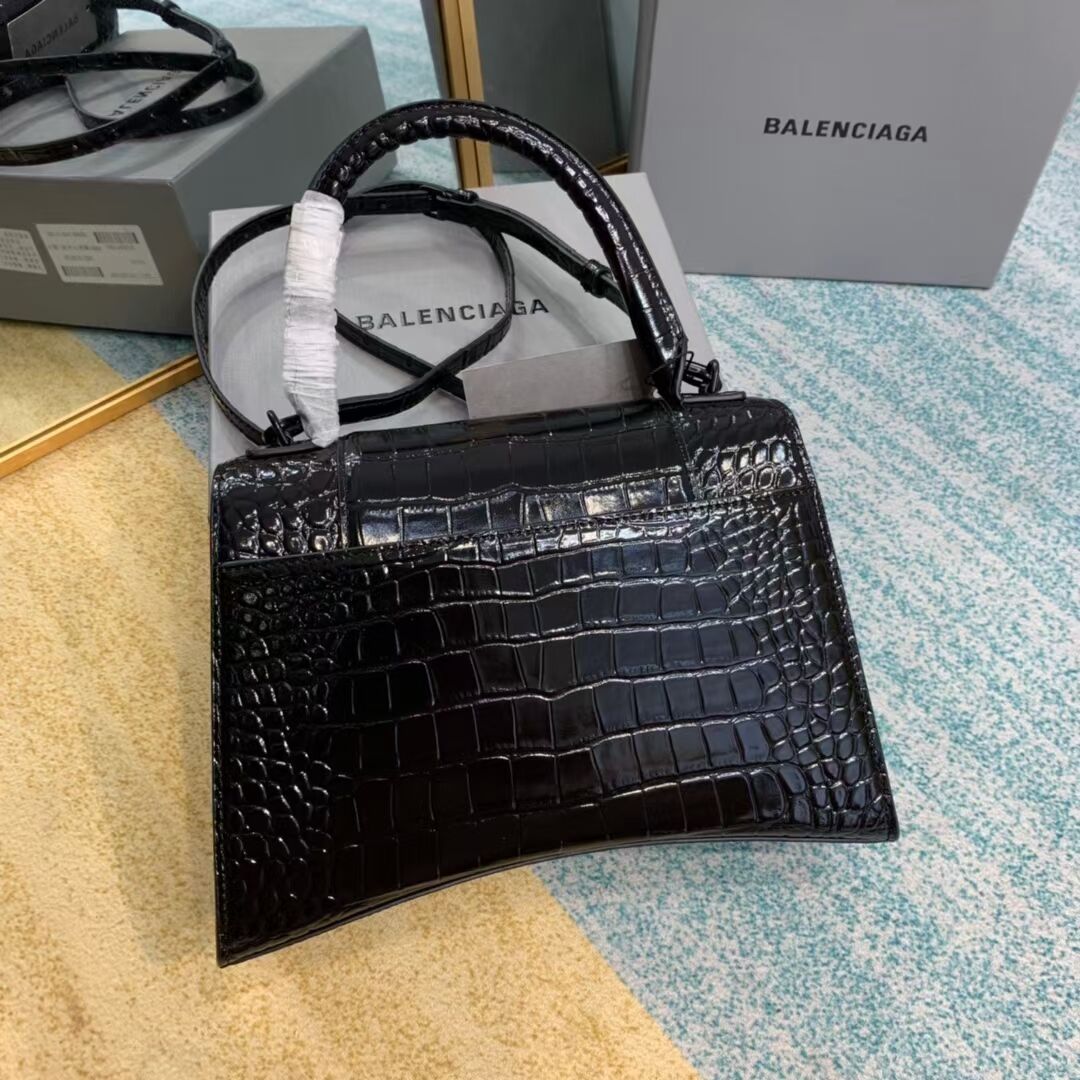 Balenciaga HOURGLASS MEDIUM TOP HANDLE BAG B108892E black