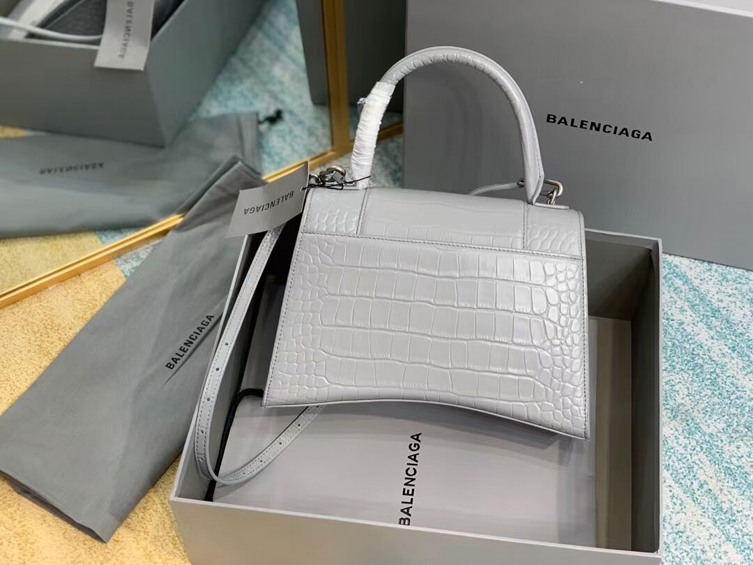 Balenciaga HOURGLASS MEDIUM TOP HANDLE BAG B108892E grey