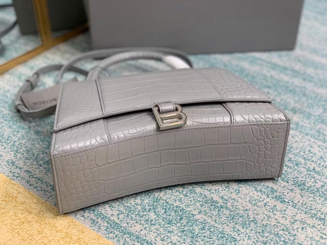 Balenciaga HOURGLASS MEDIUM TOP HANDLE BAG B108892E grey