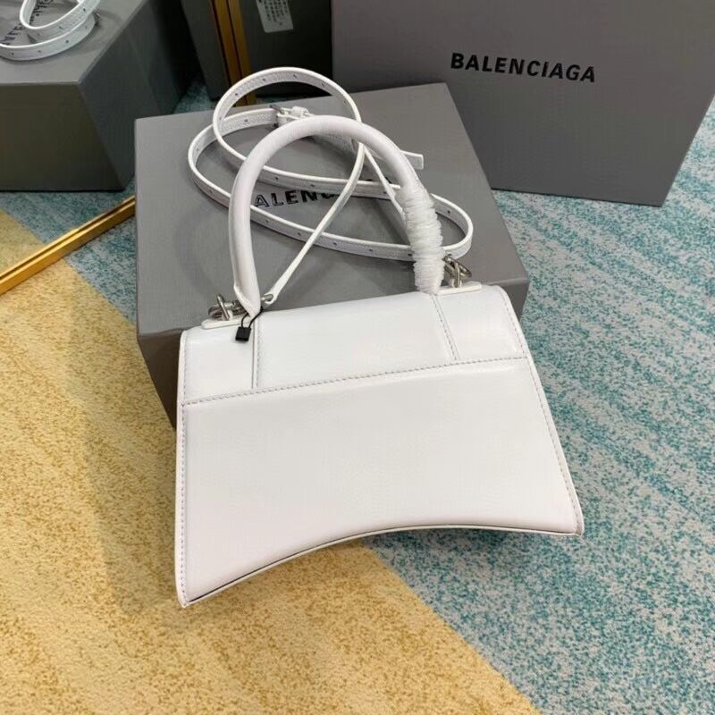 Balenciaga HOURGLASS SMALL TOP HANDLE BAG B108895-1 white