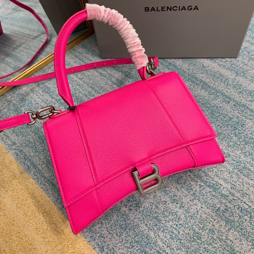 Balenciaga HOURGLASS SMALL TOP HANDLE BAG B108895 neon pink