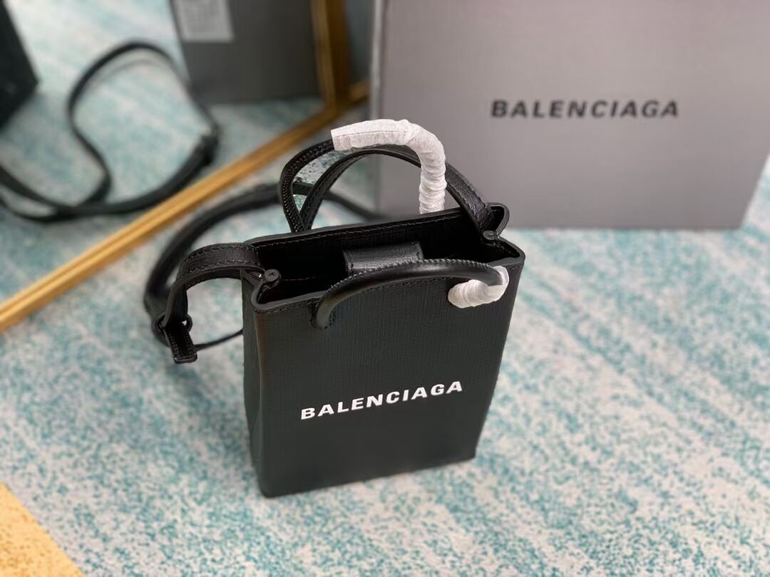 Balenciaga Original Leather Mini Shopper Bag B152865 black