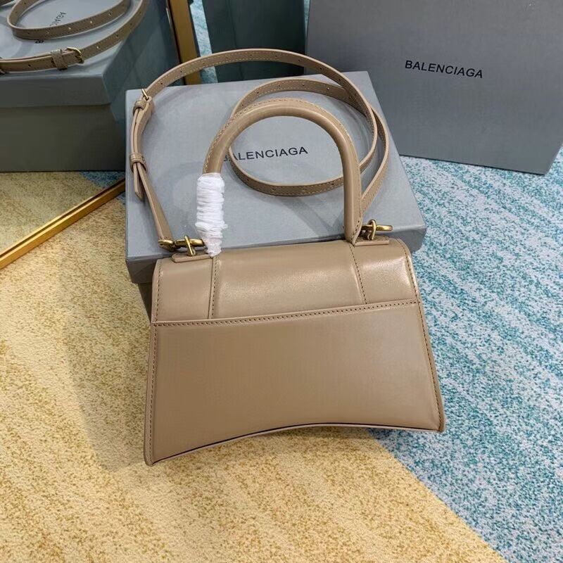 Balenciaga HOURGLASS SMALL TOP HANDLE BAG B108895-1 apricot