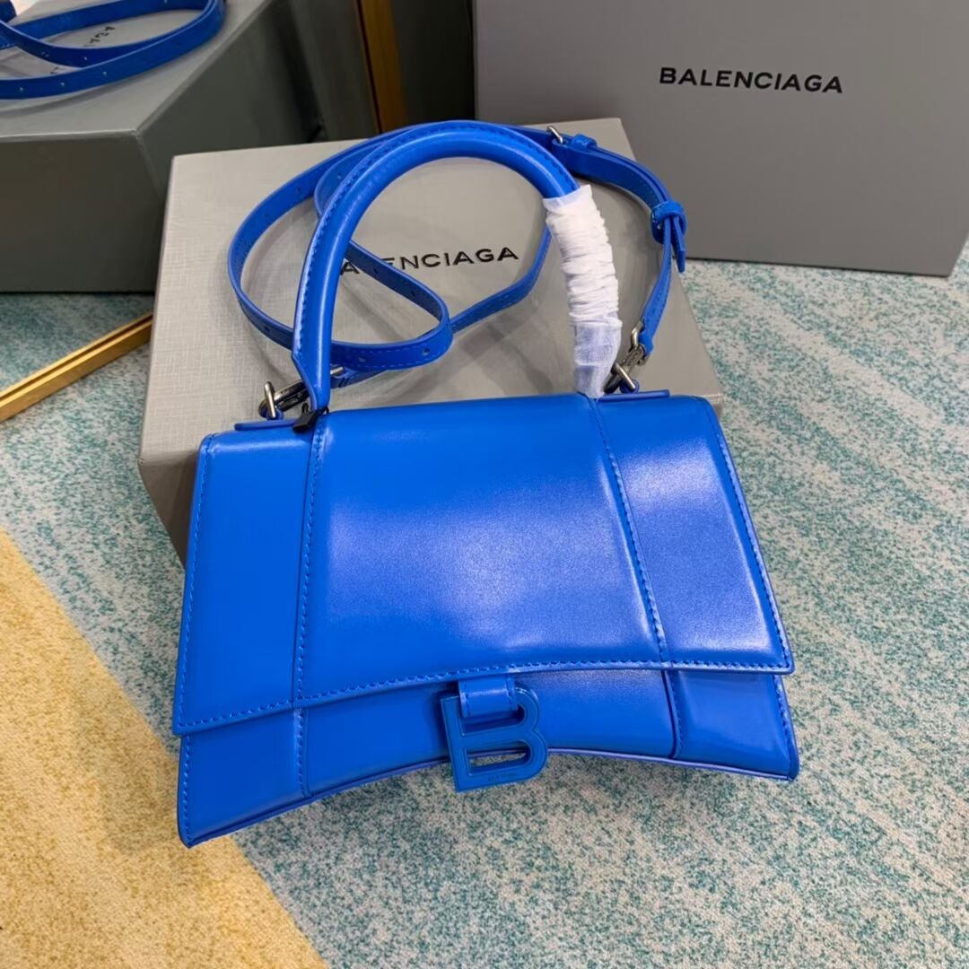 Balenciaga HOURGLASS SMALL TOP HANDLE BAG B108895-1 blue